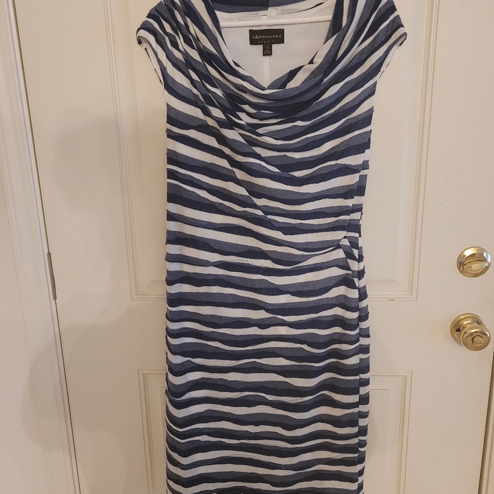 blue and white dress:)